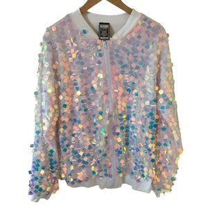 Pride Unisex Jacket Multicolor Size‎ Medium Rainbow Bright Artsy Rave Clubwear